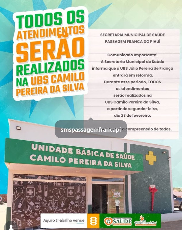 COMUNICADO IMPORTANTE – SAÚDE